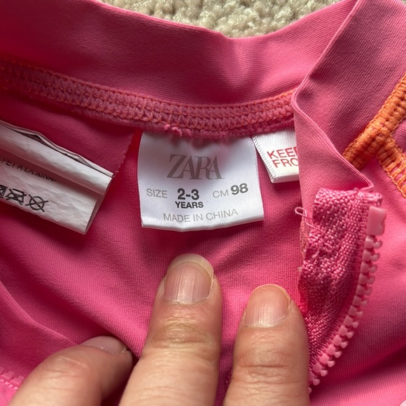 Kids Pink Swim Rash Guard Zara - Picture 9 of 10